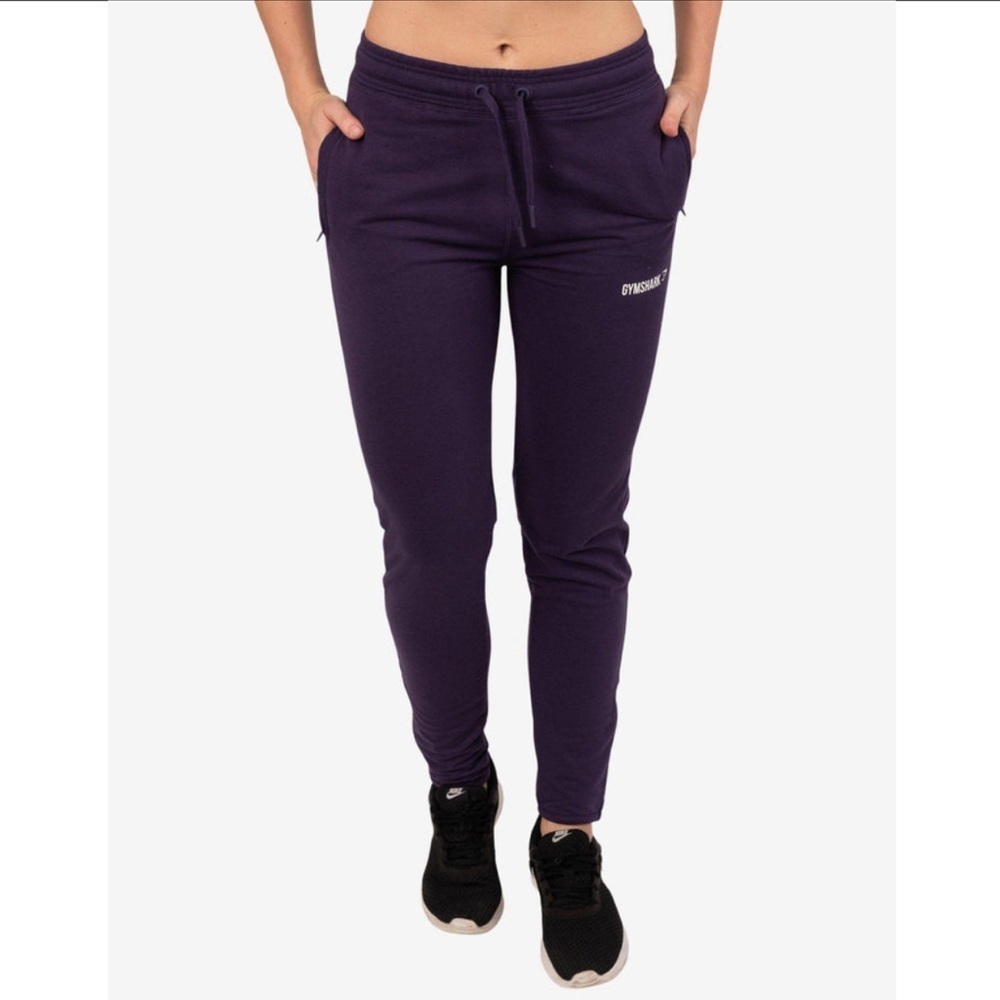 Gymshark Women’s Fit Bottoms Joggers Sweatpants Rich Purple Size XS NWT New